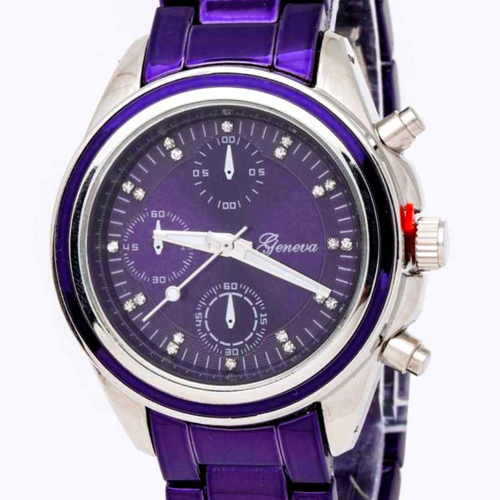 Shelby Stainless Steel Bracelet Watch 36mm-Purple